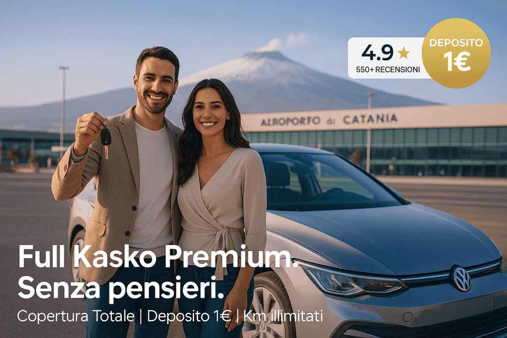 Noleggio Full Kasko Premium a Catania- Milano- Linate Malpensa- Quattro Rent